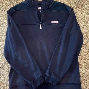 Vineyard Vines Men's Dark Blue Zip-Up Sweater
